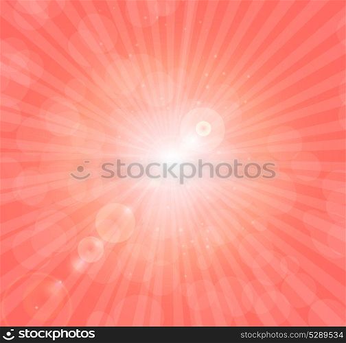 Abstract natural background with funny sun vector background.