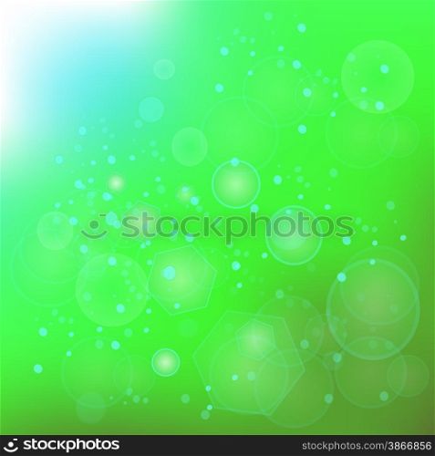 Abstract Natural Blurred Green Background for Your Design. Green Background