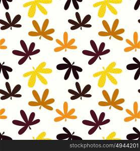 Abstract Natural Leaves Seamless Pattern Background Vector Illustration EPS10. Abstract Natural Leaves Seamless Pattern Background
