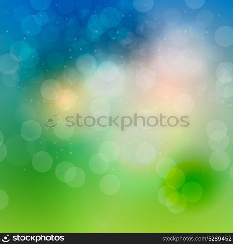 Abstract natural light background vector illustration