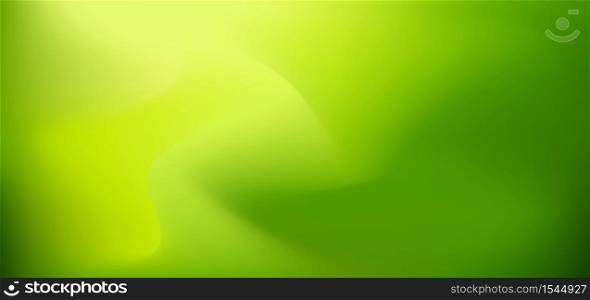 Abstract nature green blurred background with space for your text. Vector illustration