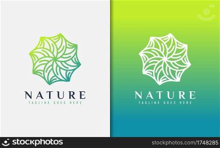 Abstract Nature Logo Based From Creative Geometric Lines. Vector Logo Illustration. Graphic Design Element.