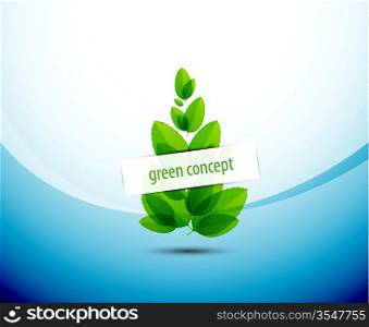 Abstract nature tree green conceptual background