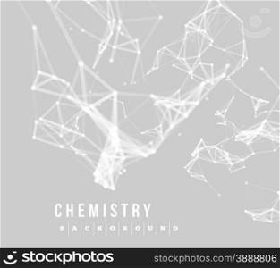 Abstract network connection background. Abstract network connection. Vector technology background on grey