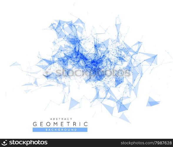Abstract network connection background. Abstract network data connection. Vector technology background