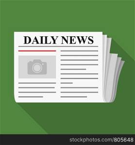 Abstract newspaper, daily news, flat style, vector eps10 illustration. Newspaper