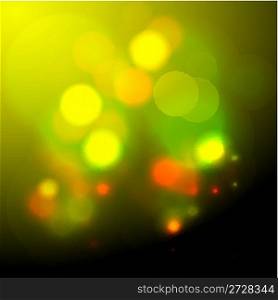 abstract night background with glittering lights