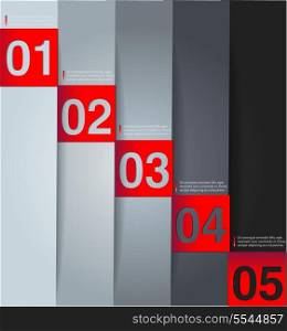 abstract number line background. Modern, clean, design template, can be used for info-graphics, numbered banners, graphic or website layout vector