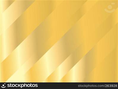 Abstract oblique bright gold background. Vector illustration