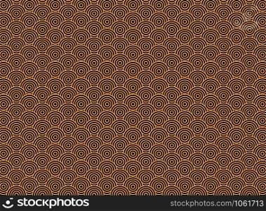 Abstract of art deco round circle pattern background, vector eps10