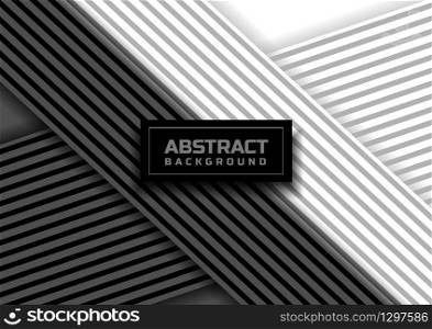 Abstract of black and white stripe line background. Vector illustration