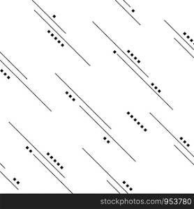Abstract of black stripe line pattern with square geometric. vector eps10