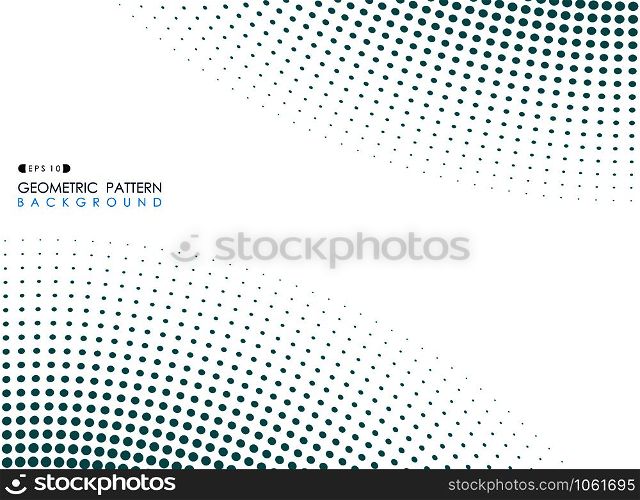 Abstract of blue circle dot pattern background, vector eps10