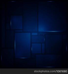 Abstract of blue square pattern geometric futuristic background, vector eps10