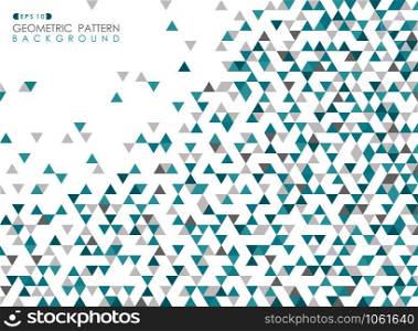 Abstract of blue triangle geometric pattern cover background, vector eps10