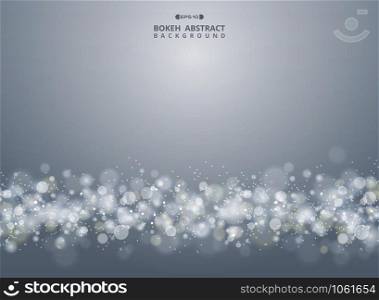 Abstract of christmas gradient gray bokeh background, vector eps10