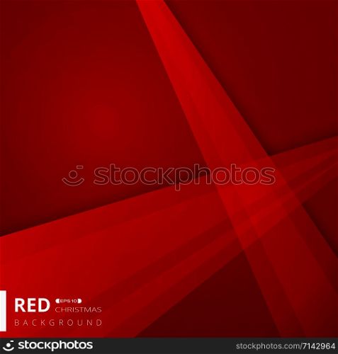Abstract of christmas gradient red color geometric background, vector eps10
