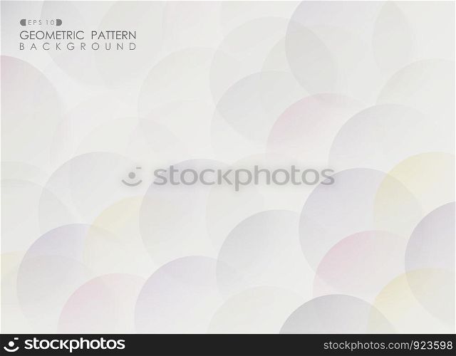 Abstract of colorful circle pattern geometric pattern background, vector eps10