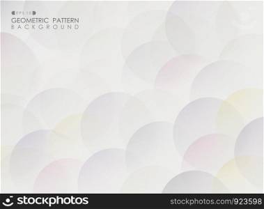 Abstract of colorful circle pattern geometric pattern background, vector eps10