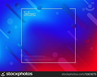 Abstract of colorful geometric shape background. Fluid color of trendy design pattern. vector eps10
