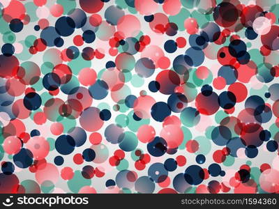 Abstract of colorful gradient circle pattern design of bubble artwork background. Decorate for ad, poster, artwork, template design, print. illustration vector eps10