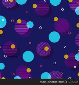 Abstract of colorful retro geometric pattern design background. Decorate for hipster ad, artwork, template design, fancy tone. illustration vector eps10