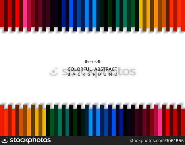 Abstract of colorful stripe line background with copy space, vector eps10