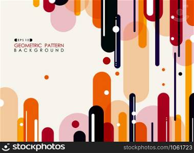 Abstract of colorful stripe line geometric pattern background, vector eps10