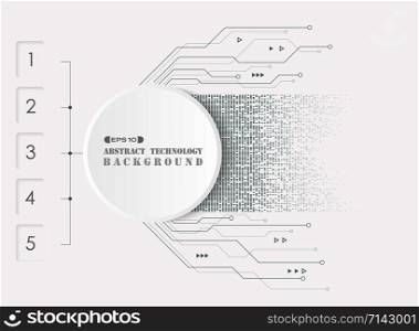 Abstract of electronic futuristic system background with chart design, vector eps10