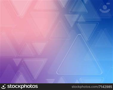Abstract of futuristic colorful triangle pattern background, vector eps10