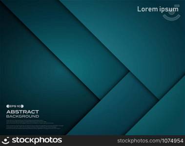 Abstract of gradient blue paper cut pattern background, vector eps10