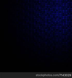 Abstract of high tech futuristic gradient blue circle pattern background, illustration vector eps10