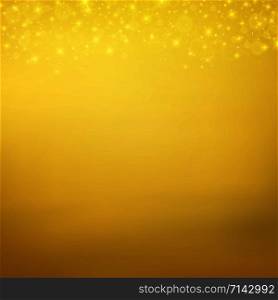 Abstract of light gold particle gold glitters background, vector eps10