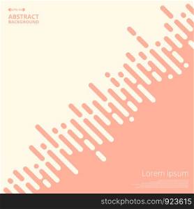 Abstract of living coral color stripe lines for business presentation background, Illustration vector eps10