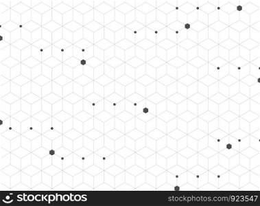 Abstract of modern gray pentagon pattern geometric background, vector eps10