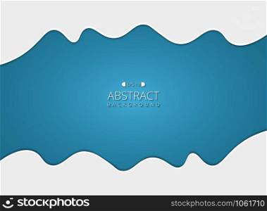 Abstract of paper cut white clouds on gradient blue sky background, vector eps10