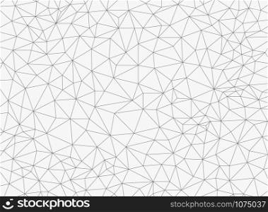 Abstract of simple gray line triangle pattern geometric background, illustration vector eps10