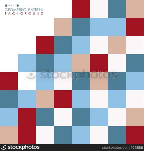 Abstract of square business pattern geometric background of business tone. Vector eps10