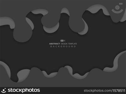 Abstract of white and gray pattern design fluid template background. Use for ad, poster, template design. illustration vector eps10