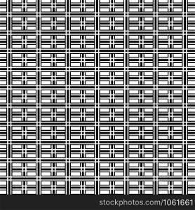 Abstract op art black and white geometric pattern background, vector eps10