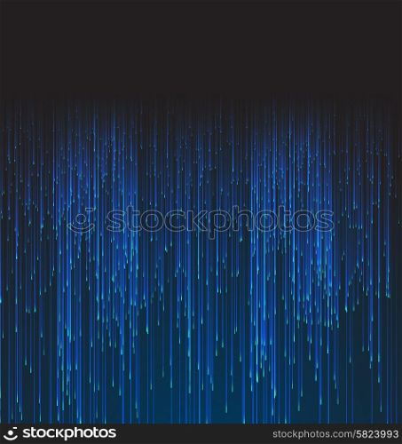 Abstract Optical Fibers. Abstract Background Fiber Optic Trace Blue Signal - vector
