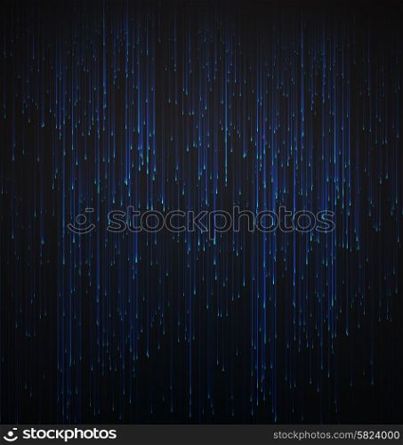 Abstract Optical Fibers. Abstract Background Fiber Optic Trace Blue Signal - vector