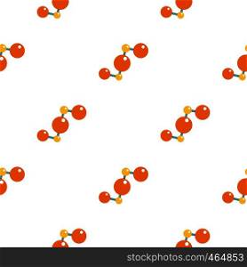 Abstract orange and yellow molecules pattern seamless flat style for web vector illustration. Abstract orange and yellow molecules pattern flat