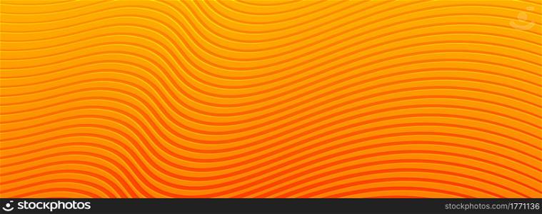 Abstract Orange Background Design with Dynamic Lines Concept. Graphic Design Element.