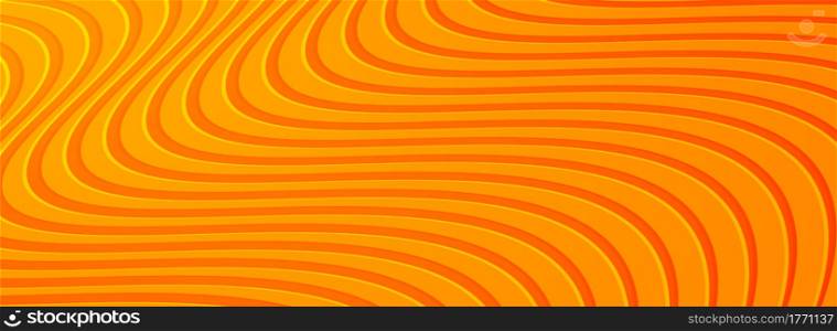 Abstract Orange Background Design with Dynamic Lines Concept. Graphic Design Element.