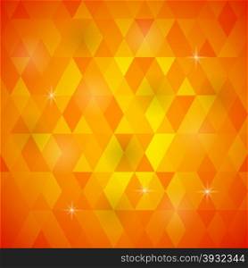 Abstract Orange Background. Orange Geometric Retro Mosaic Pattern. Orange Geometric Retro Mosaic Pattern