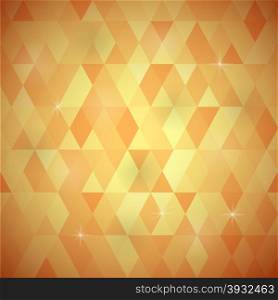 Abstract Orange Background. Orange Geometric Retro Mosaic Pattern. Orange Geometric Retro Mosaic Pattern