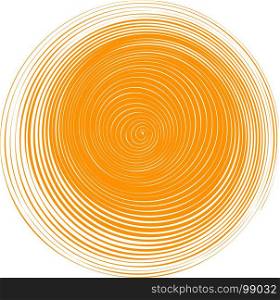 Abstract orange circle banner. Vector illustration.