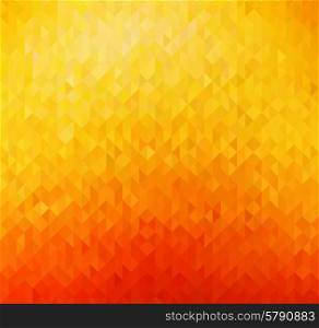 Abstract orange color background . Vector Abstract orange color geometric background . Triangle shapes