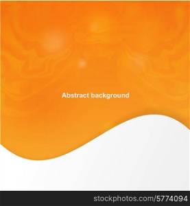 Abstract orange cover with smooth lines